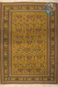 زروچارک دستباف گلیم سوزنی ریزباف سیرجانی اعلا