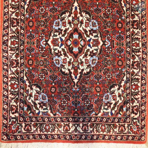پشتی دستباف بیجار طرح ماهی پشم ریز - Image 4