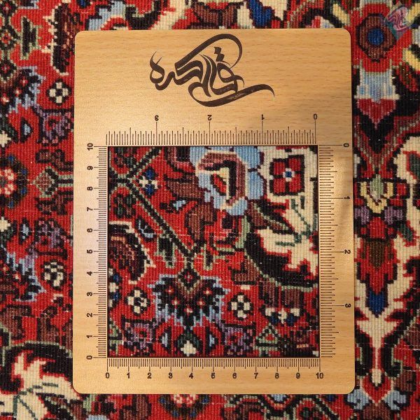 پشتی دستباف بیجار طرح ماهی پشم ریز - Image 7