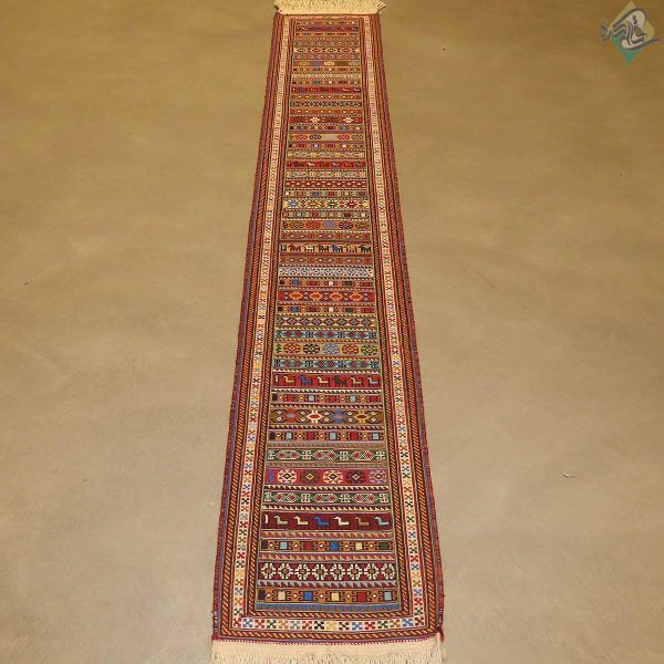 رانرسوزنی دستباف سیرجان طرح محرمات تمام پشم رنگ گیاهی - Image 2