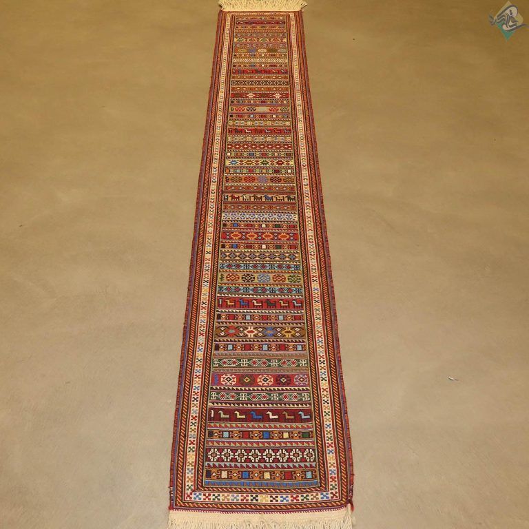 رانر سوزنی دستباف گلیم شیرکی پیچ سیرجان