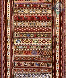 رانر سوزنی دستباف گلیم شیرکی پیچ سیرجان