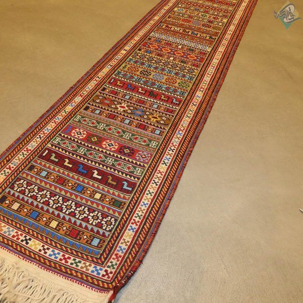 رانرسوزنی دستباف سیرجان طرح محرمات تمام پشم رنگ گیاهی - Image 5