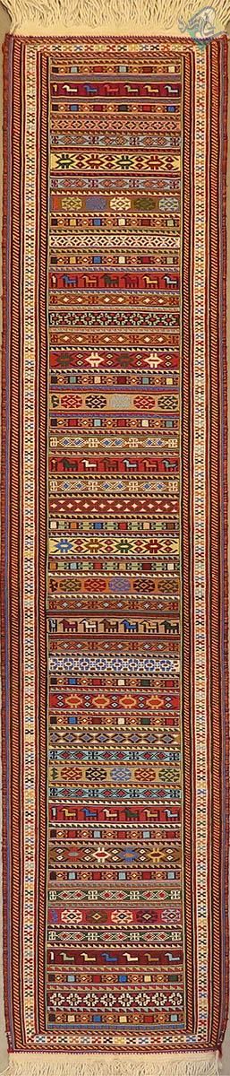 رانر سوزنی دستباف گلیم شیرکی پیچ سیرجان