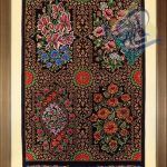 تابلو فرش دستباف تمام ابریشم قم مارک احمدی
