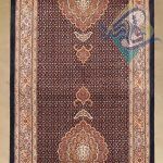 فرش کناره دستباف تبریز نقشه ماهی جدید پنجاه رج