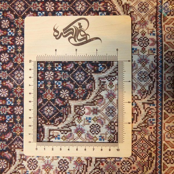 کناره سه متری دستباف طرح جدید ماهی پنجاه رج گل ابریشم - Image 7