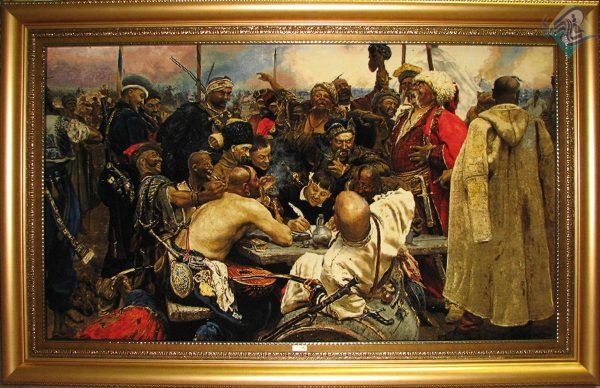 تابلو فرش دستباف تبریز طرح ترس بولبا چله و گل ابریشم
