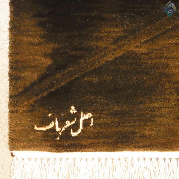 تابلو فرش دستباف تبریز طرح بالرین دونفره تولیدی شعرباف بدون قاب - Image 3
