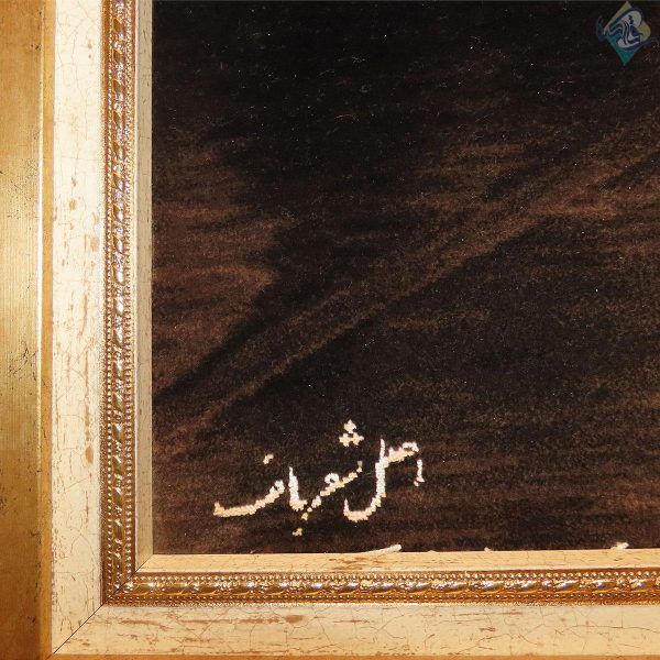 تابلو فرش دستباف تبریز طرح بالرین دونفره تولیدی شعرباف بدون قاب - Image 5