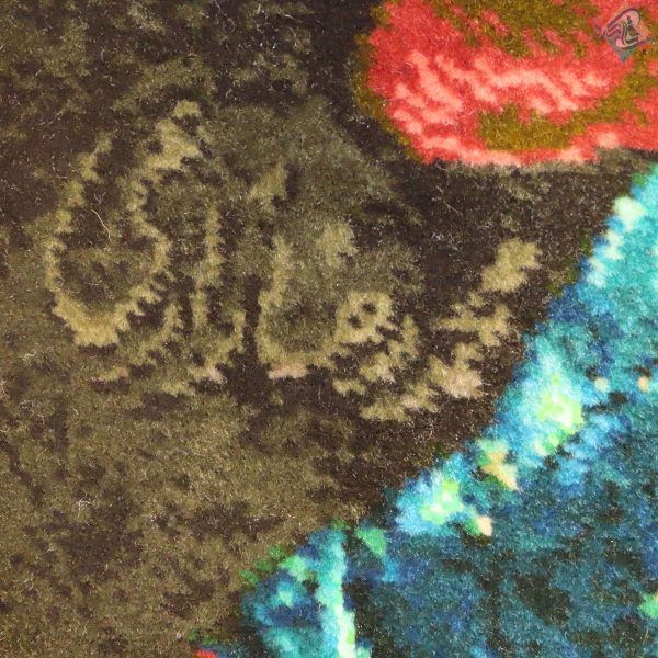 تابلو فرش دستباف تبریز طرح کلاس رقص چله و گل ابریشم - Image 5
