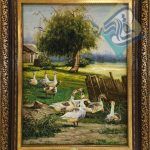 تابلو فرش دستبافت تبریز طرح جدید