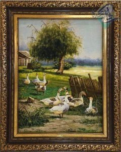 تابلو فرش دستبافت تبریز طرح جدید