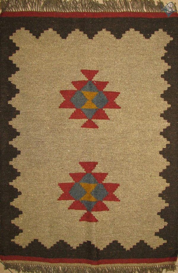 گلیم دستباف شیرازی تمام پشم رنگ گیاهی