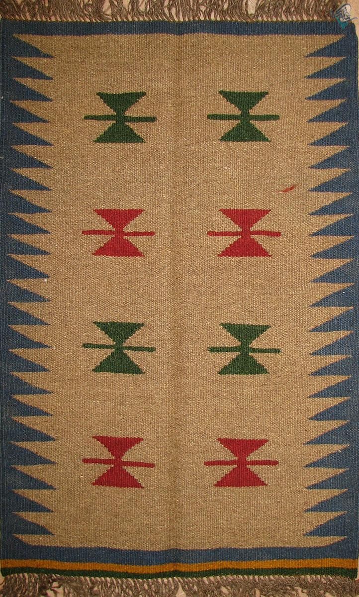 گلیم دست باف شیرازی پشم ذهنی باف