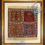 تابلو گلیم سوزنی سیرجانی پشم ریز و رنگ طبیعی