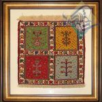تابلو گلیم سوزنی سیرجان طرح خشتی اعلا باف ذهنی