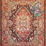 فرش دستباف تبریز سالاری شرابی ابریشم