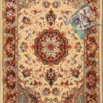 فرش سایز کوچیک تبریز طرح علیا ابریشم