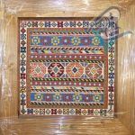 تابلو دستباف سوزنی سیرجان با قاب چوب