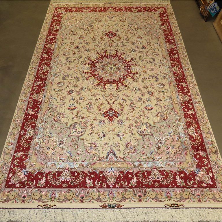 شش متری دستباف تبریز نقشه علیا جدید چله و گل ابریشم