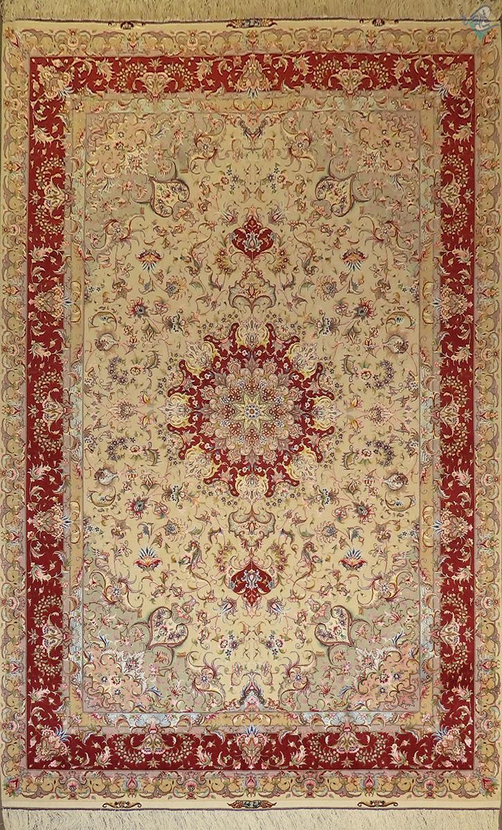 شش متری دستباف تبریز نقشه علیا جدید چله و گل ابریشم