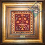 تابلو دستباف سوزنی سیرجان صنایع دستی کرمان