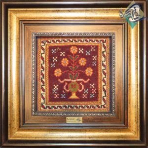 تابلو دستباف سوزنی سیرجان صنایع دستی کرمان