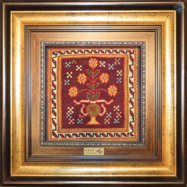 تابلو دستباف سوزنی سیرجان صنایع دستی کرمان