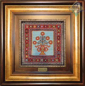 تابلو دستباف سوزنی سیرجانی عشایر افشار کرمان