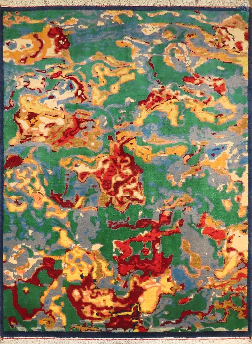 قالیچه دستباف سه متری قشقایی سفارشی باف مدرن