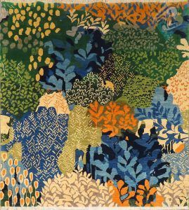 فرش دستبافت قشقایی شیراز سایز مربعی پشم