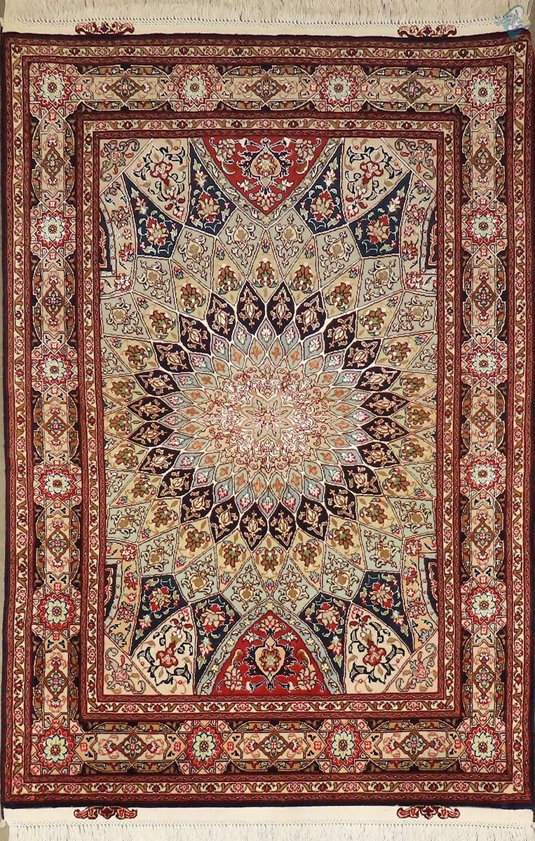 فرش یک و نیم متری دستباف تبریز طرح گنبدی