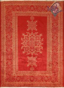 قالی دستباف هریس طرح مدرن هندسی