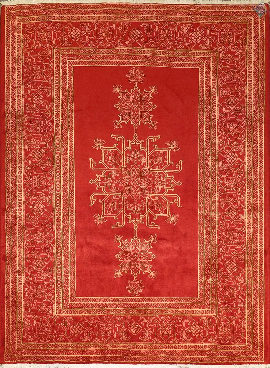 قالی دستباف هریس طرح مدرن هندسی