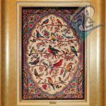 تابلوفرش دستبافت قم کامل ابریشم