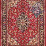 قالیچه دستباف کرک قم نقش اصیل لچک ترنج لاکی