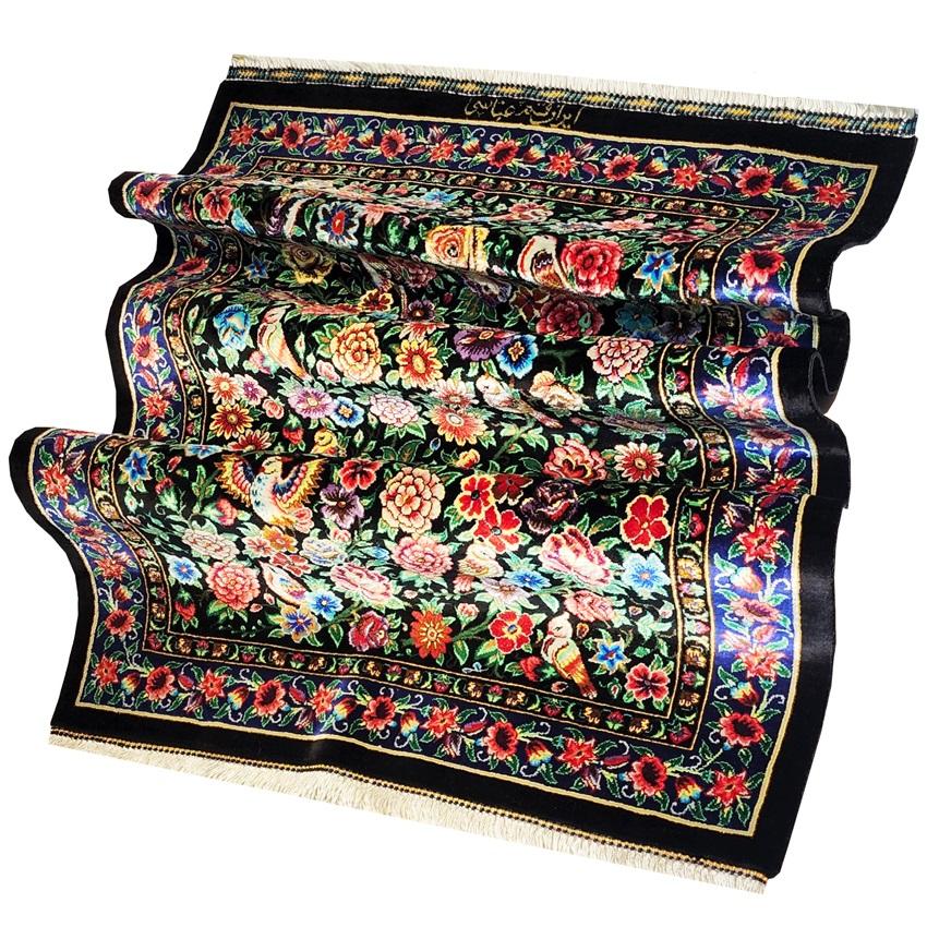 فرش تمام ابریشم یا گل ابریشم